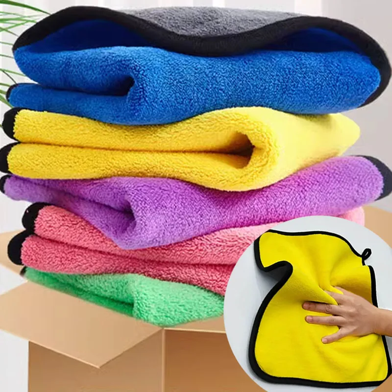 Microfiber Towel Detailing - 1/5pcs Addensare Auto Asciugamani di Pulizia