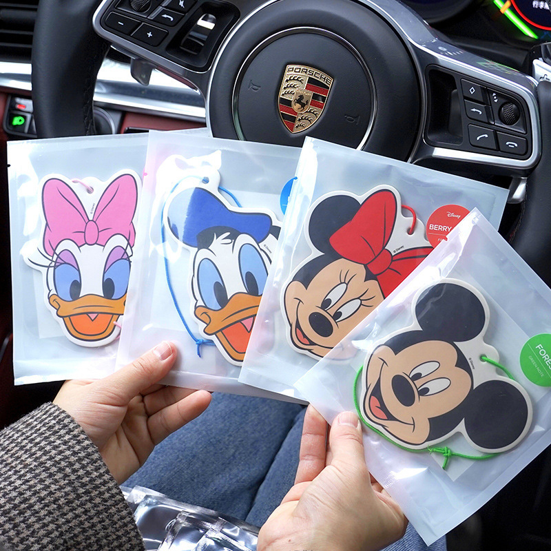 Odor Eliminator Car - Deodorante per Auto Disney con Portachiavi,