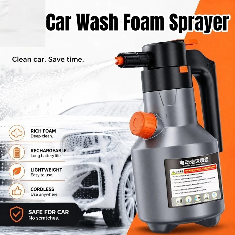Pressure Washer Foam Gun - Spruzzatore di Schiuma Elettrico per Auto,
