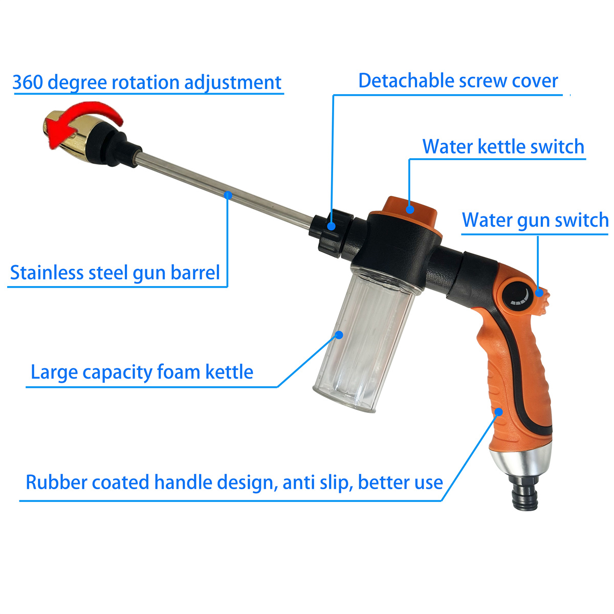 Pistola ad acqua ad alta press - Pressure Washer Foam Gun recensione e prezzo